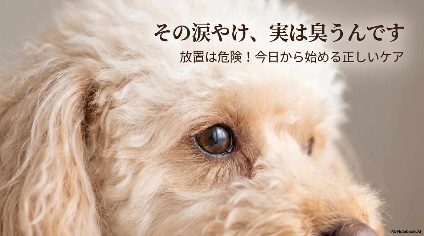 涙やけがなく、目の周りが真っ白で清潔なトイプードルの顔のアップ。この記事のテーマである「トイプードルの涙やけの臭い対策と正しいケア」を象徴する一枚。