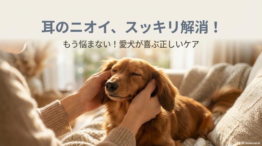 飼い主に耳を撫でられて気持ちよさそうにしているダックスフンド。この記事のテーマである「ダックスの耳が臭い」問題が解決し、愛犬も飼い主も安心している様子を象徴する一枚。
