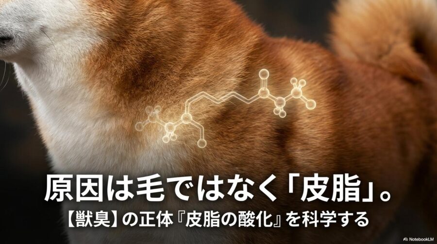 光輝く被毛を持つ柴犬のアップ。この記事のテーマである「柴犬 獣 臭い」の主因である皮脂の酸化（酸敗）を科学的に解説する一枚。