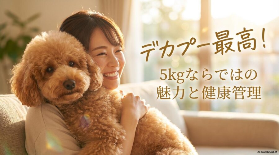 5kgのトイプードルを大切に抱っこする飼い主の温かい日常写真。この記事のテーマである「トイプードル 5キロ」の存在感と愛らしさを象徴する一枚。