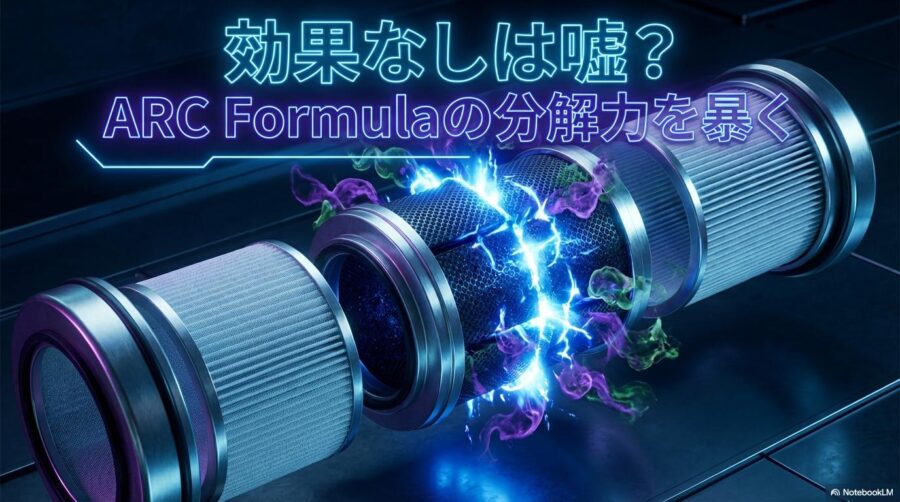 Core P350のARC Formula技術を3Dで表現した画像。この記事のテーマである「Levoit Core P350 口コミ ペット臭」に対する技術的回答を象徴する一枚。