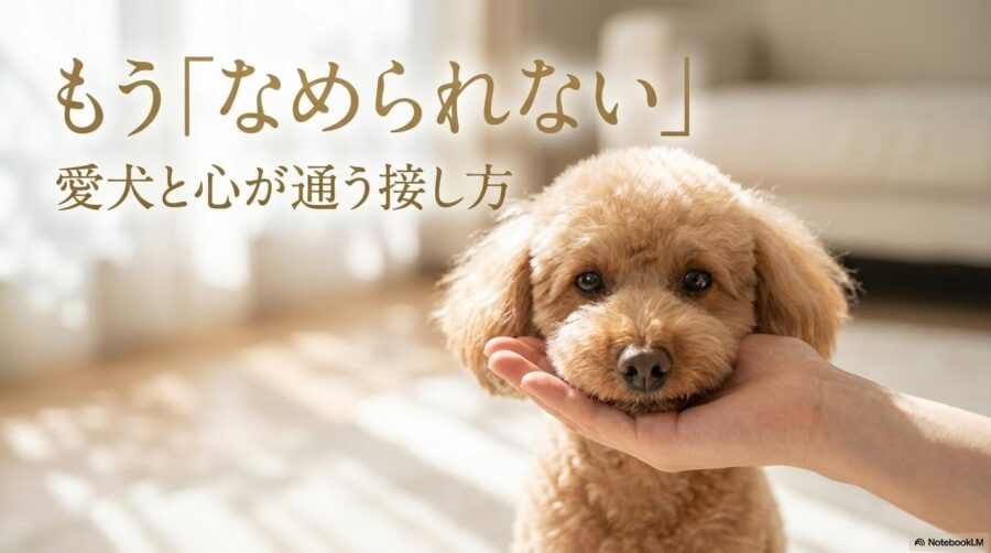 飼い主と穏やかに見つめ合うトイプードル。この記事のテーマである「トイプードル 性格 悪い」という誤解を解き、深い絆を取り戻した理想的な関係を表現した一枚。