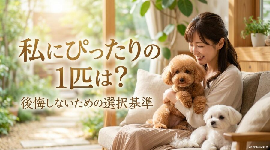 生活環境に馴染んだ愛犬と飼い主。この記事のテーマである「トイプードル マルチーズ どっち」を選ぶべきか、ライフスタイルに合わせた最適なマッチングを表現した一枚。
