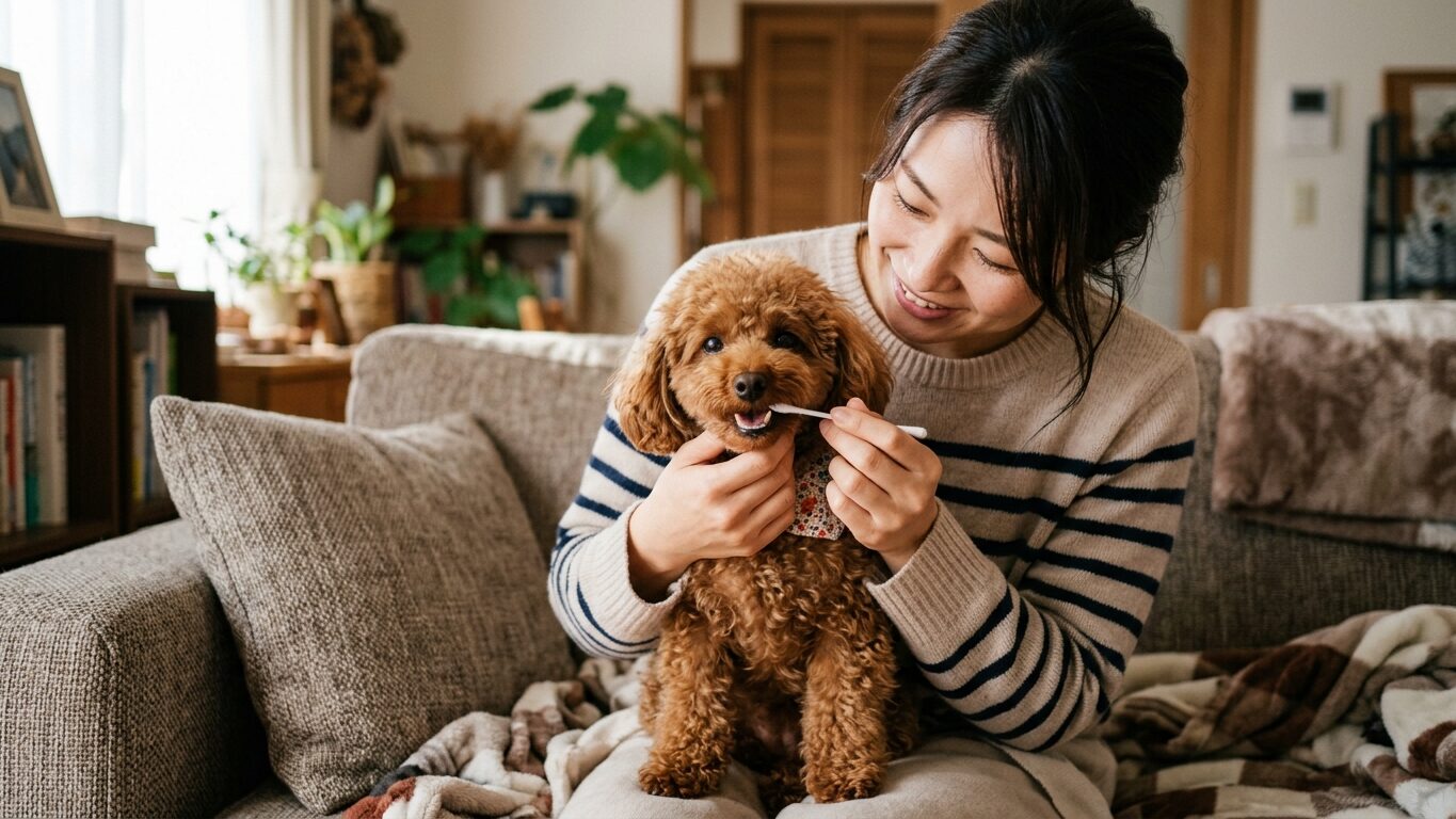 自宅での犬用遺伝子検査綿棒採取ステップと注意点