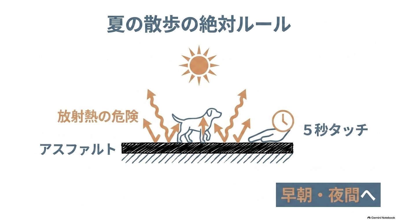 季節別の安全散歩プロトコル（夏・冬・雨天）