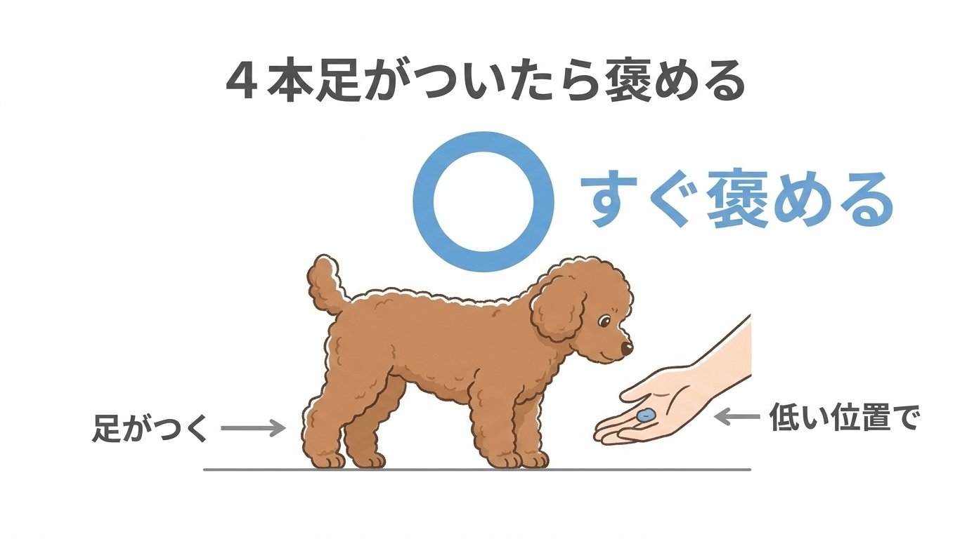 4本足が床に着いた瞬間に即座に強化するDRO行動修正プロトコル