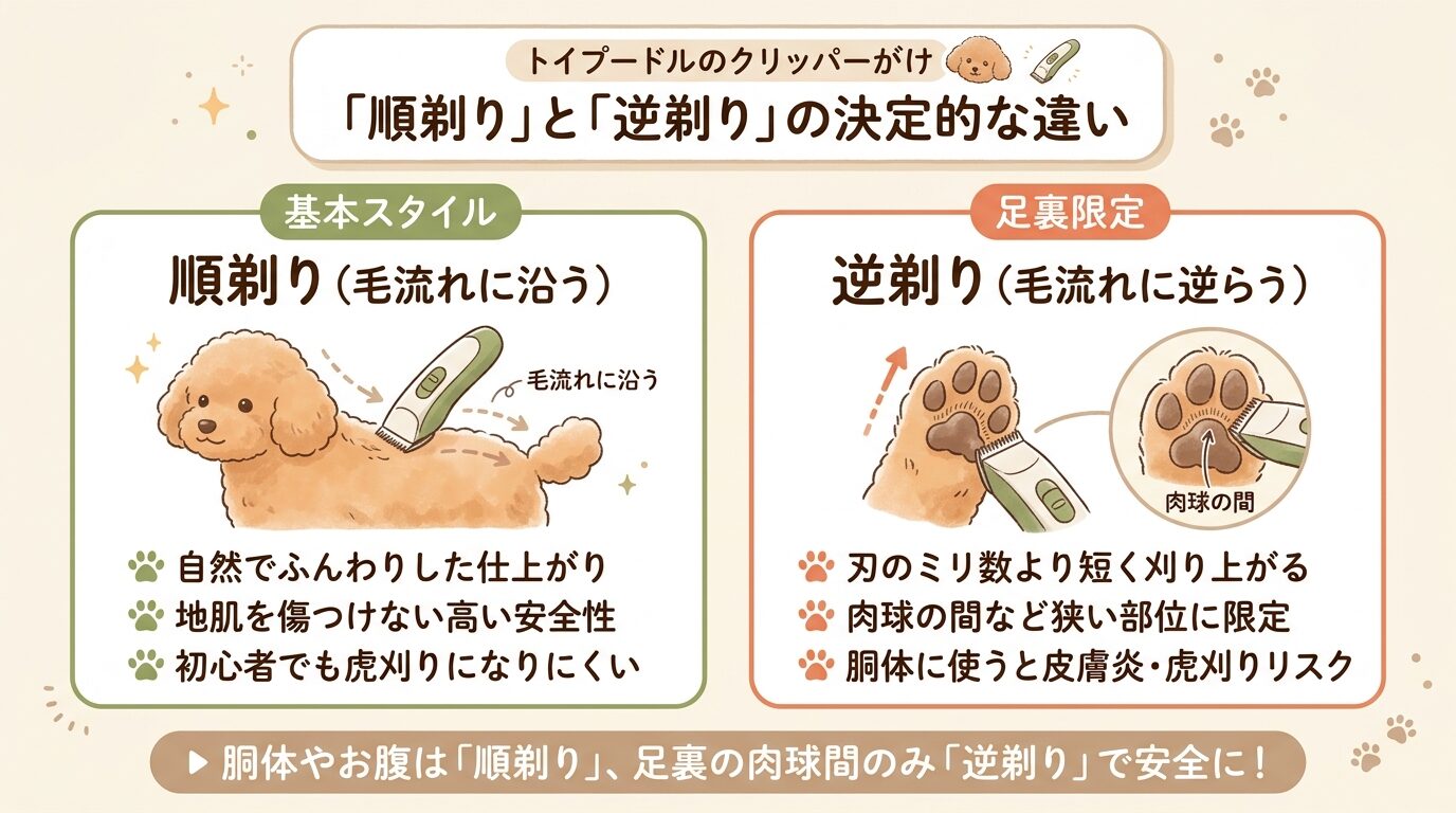 順剃りと逆剃りの決定的な違い