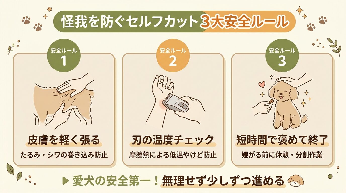 怪我を防ぐセルフカット3大安全ルール