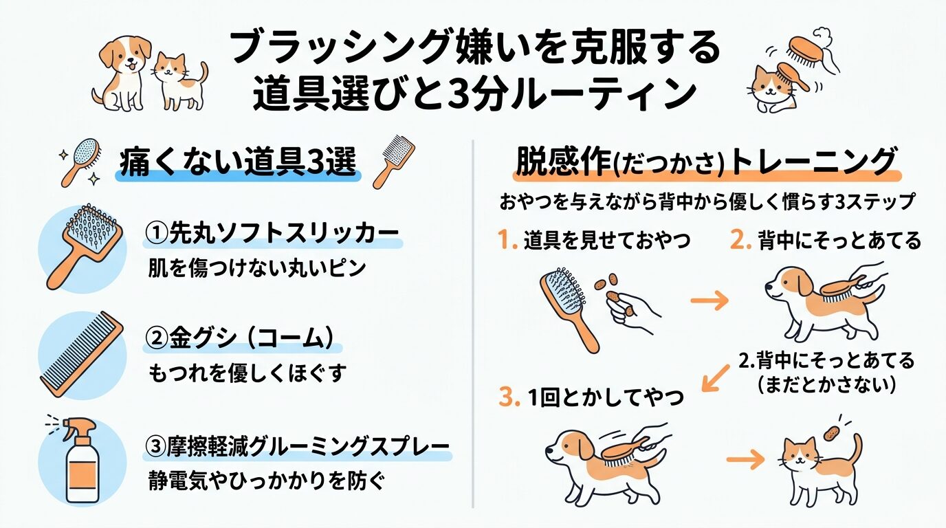 ブラッシング嫌いを克服する道具選びと3分ルーティン